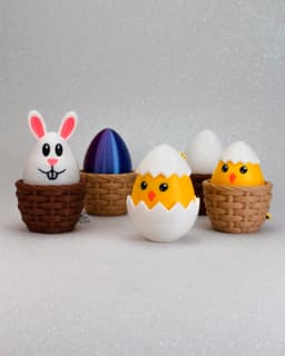 A Basket Full of Easter Fidget Clickers - Keychain 3d model