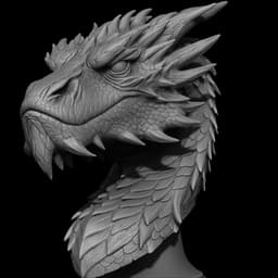 Smaug Bust 3d model
