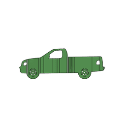 F150 97 Single Cab 3D Car Flip Art Desk Display 3d model