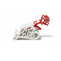 LOVE MELTED WITH HEART / TEXT STAND / VALENTINES DAY OR MOTHERS DAY GIFT / HOMEDECOR 3d model