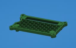 Honeycomb Raspberry Pi Zero W Case with Optional Extrusion Mount 3d model