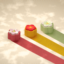 Cute Clicker Flowers Collection pt.3 | No AMS | Print-in-place | Support-free 3d model