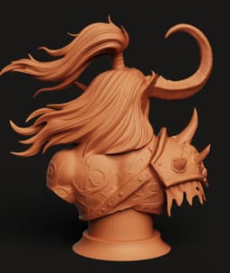 Illidan Stormrage Bust STL | Demon Hunter 3D Print | Warcraft Art 3d model