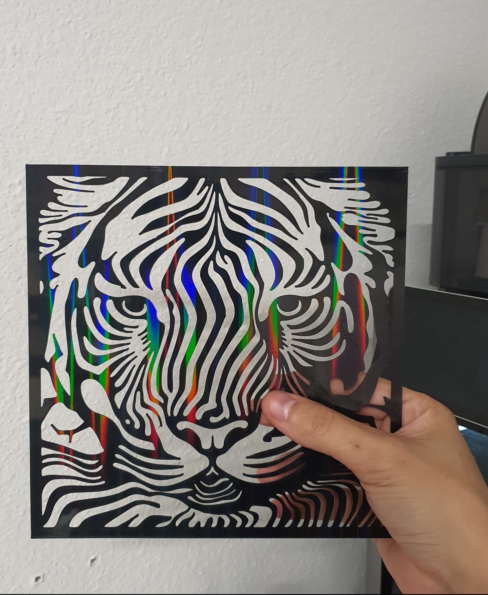 I figured it might look cool with a holographic bed