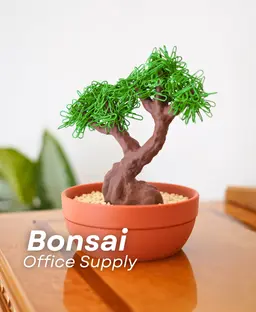 Office Supply Bonsai 3d model