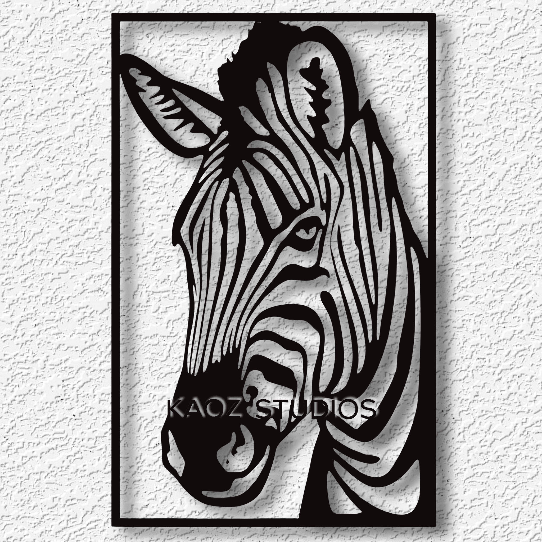 zebra wall art striped horse wall decor 3d model