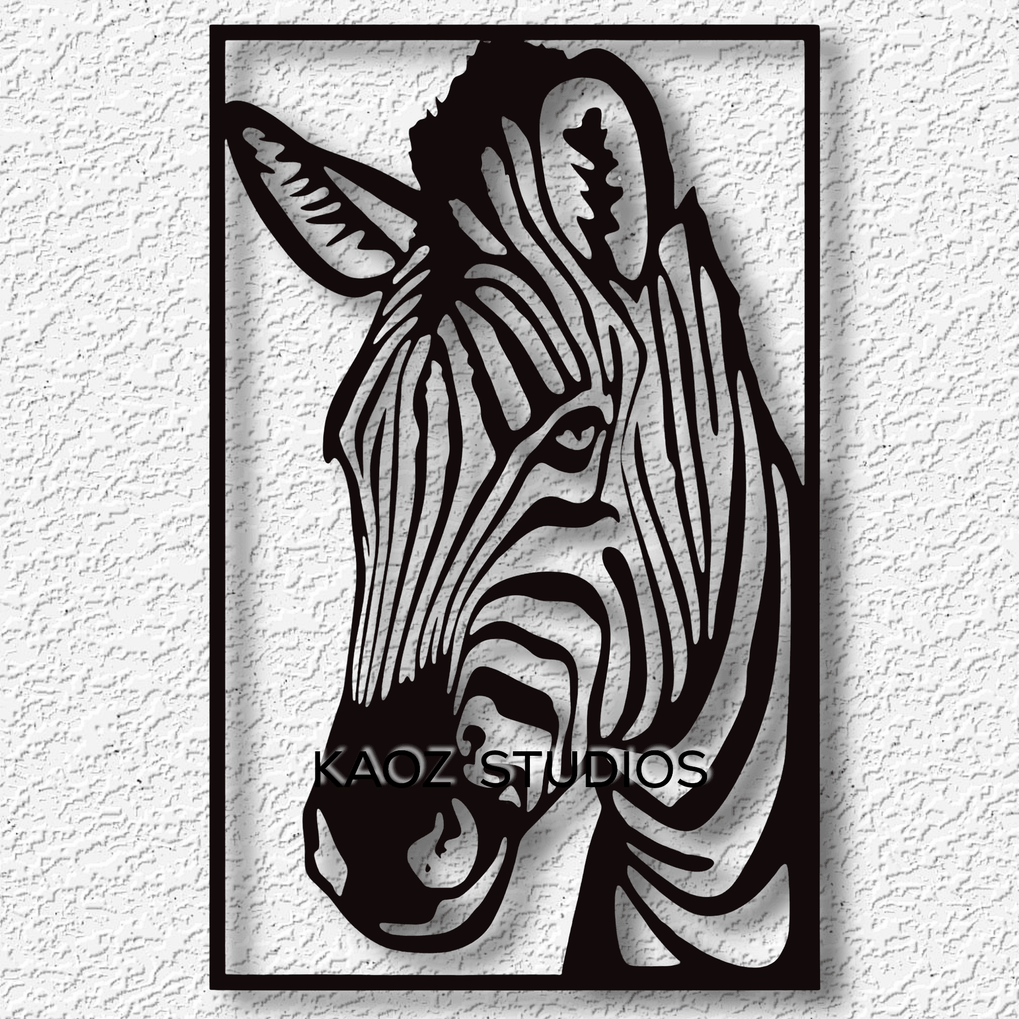 zebra wall art striped horse wall decor 3d model