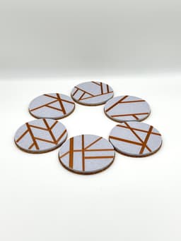 Geometric Coaster Set 3d model