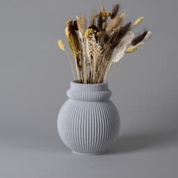 Vase SANDRA - Round Textured Vase 3d model