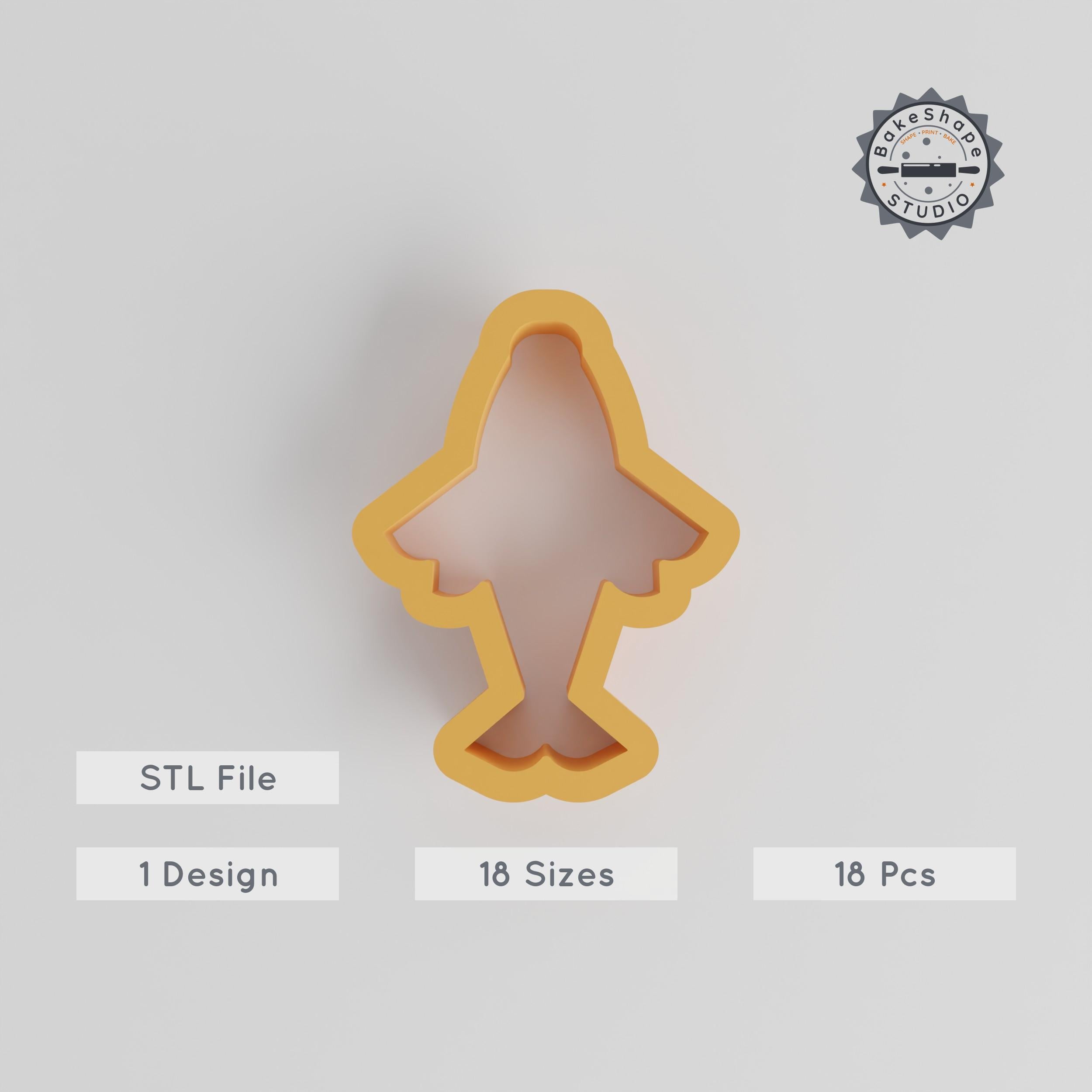 Carp Shape Cutter Set, 18 Sizes, Perfect for Cookies, Fondant & Clay, Koi Fish Design, Fortune Fish, Pond Creature, Lucky Koi PRODUCT_2771 3d model