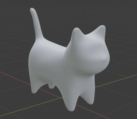 Smooth Cat 3d model