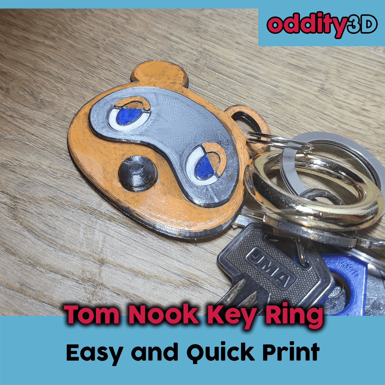 Animal Crossing Tom Nook Key Ring 3d model