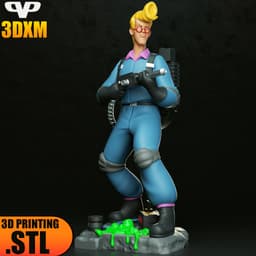 Ghostbuster Egon Spengler STL for 3D Printing ChibiSTL 3DXM 3d model
