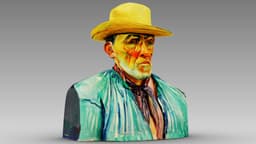 Portrait of a Peasant (Patience Escalier) 3d model