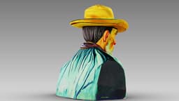 Portrait of a Peasant (Patience Escalier) 3d model