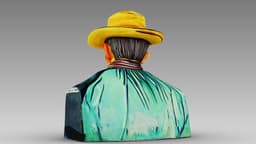 Portrait of a Peasant (Patience Escalier) 3d model