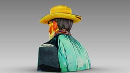 Portrait of a Peasant (Patience Escalier) 3d model