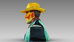 Portrait of a Peasant (Patience Escalier) 3d model