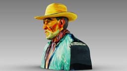 Portrait of a Peasant (Patience Escalier) 3d model