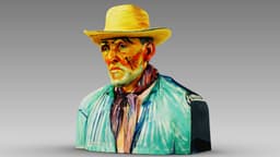 Portrait of a Peasant (Patience Escalier) 3d model