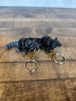 Rat Fidget Keychain 3d model