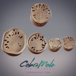 Mushroom Cap Base Pack (4pcs) 3d model