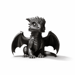 CUTE MINI DRAGON / DRAGON SCULPTURE / HOMEDECOR / GOTHIC DECOR / FIGURINE 3d model