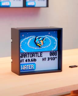 #008 Wartortle - Pixel Voxel Art Frame (No support, 3MF included) 3d model