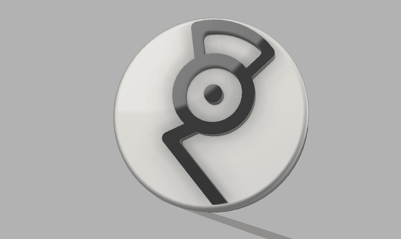 POKEMON UNOWN NON-MMU FRIDGE MAGNET “G” 3d model