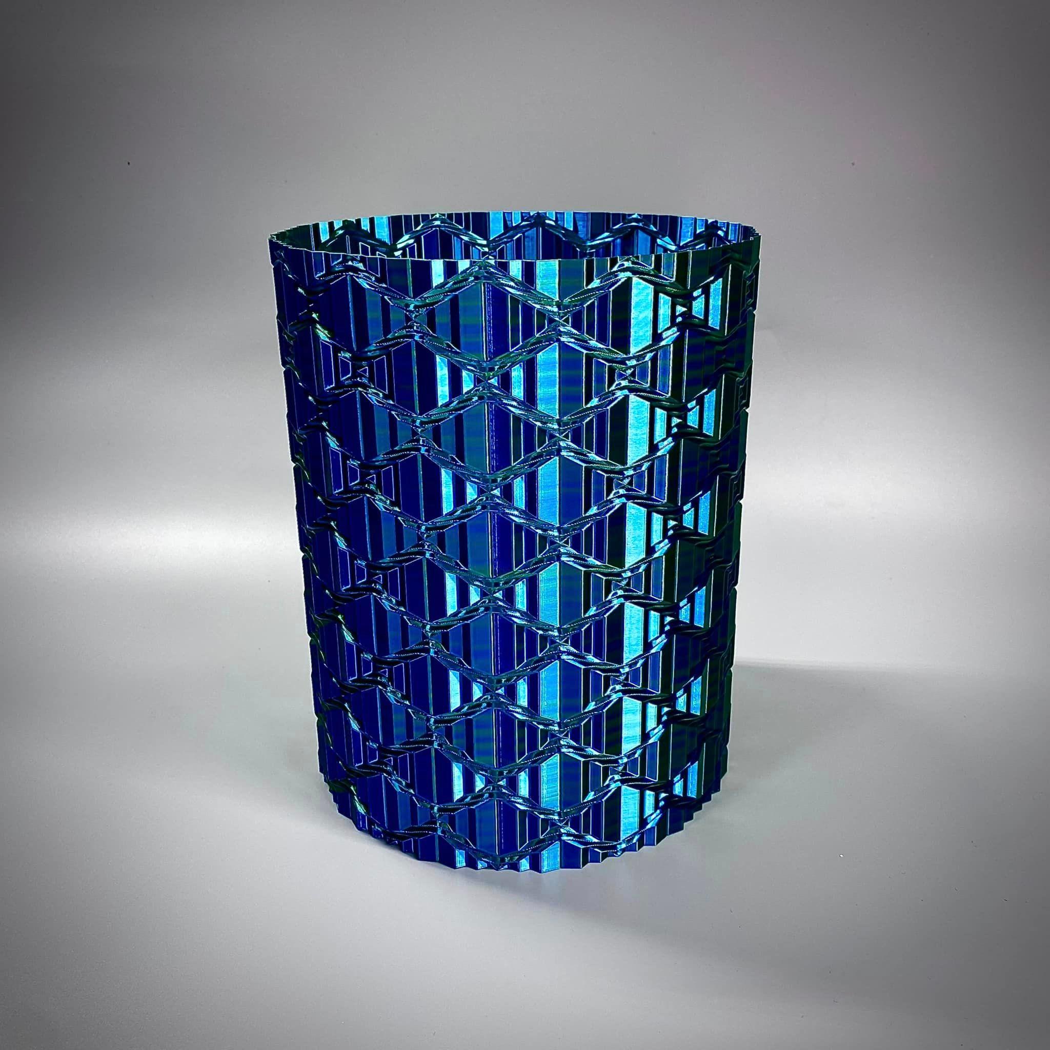 Mosaic Tie Ripple Vase  3d model