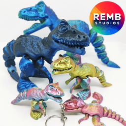 Flexi T-Rex Dinosaur | Articulated Trex NO support 3d model