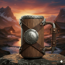 VIKING WARRIOR'S MUG – NORDIC 3D MODEL (STL FILE) 3d model
