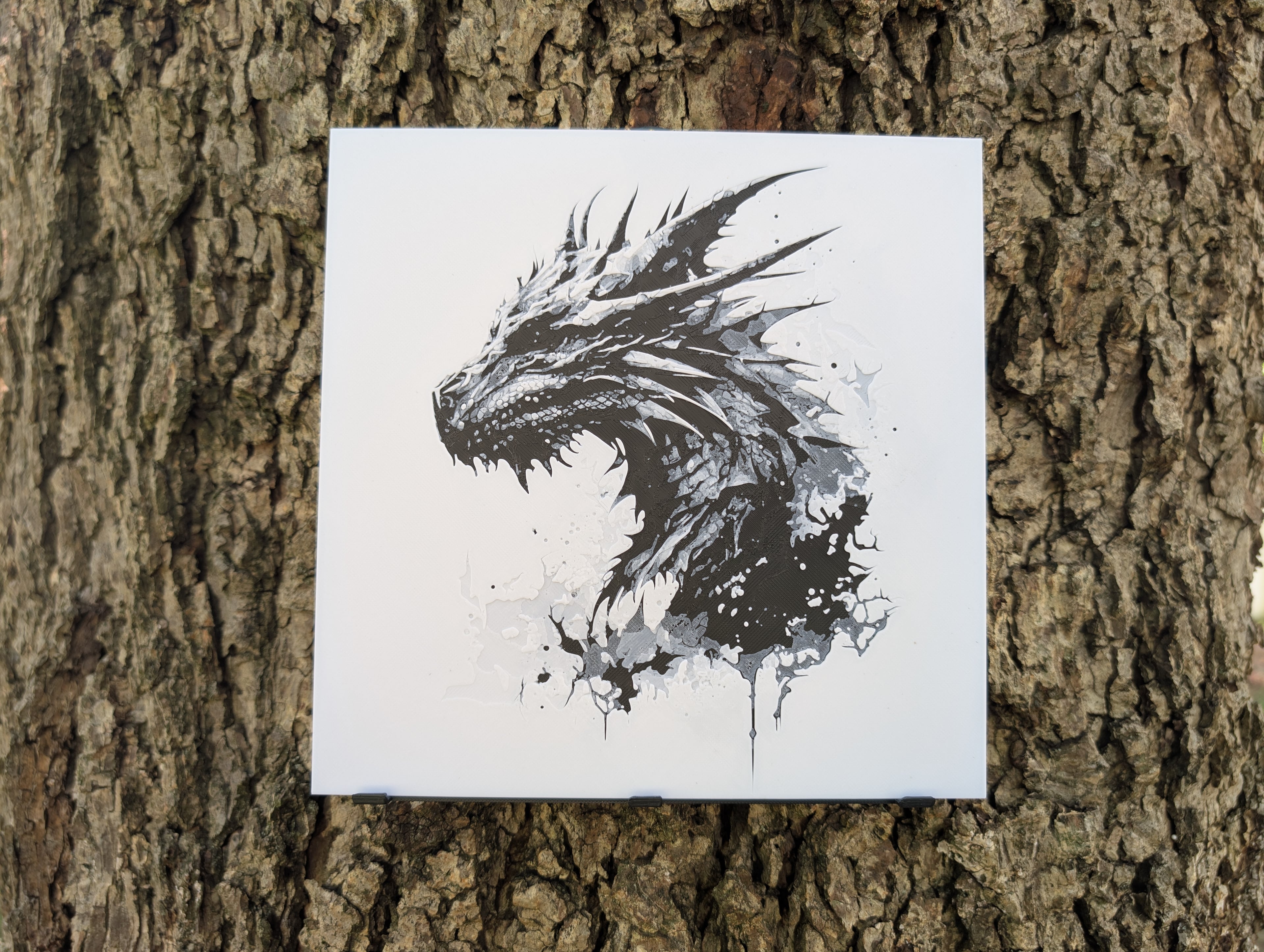 Dragon Bust - King Dragon Filament Painting 3d model