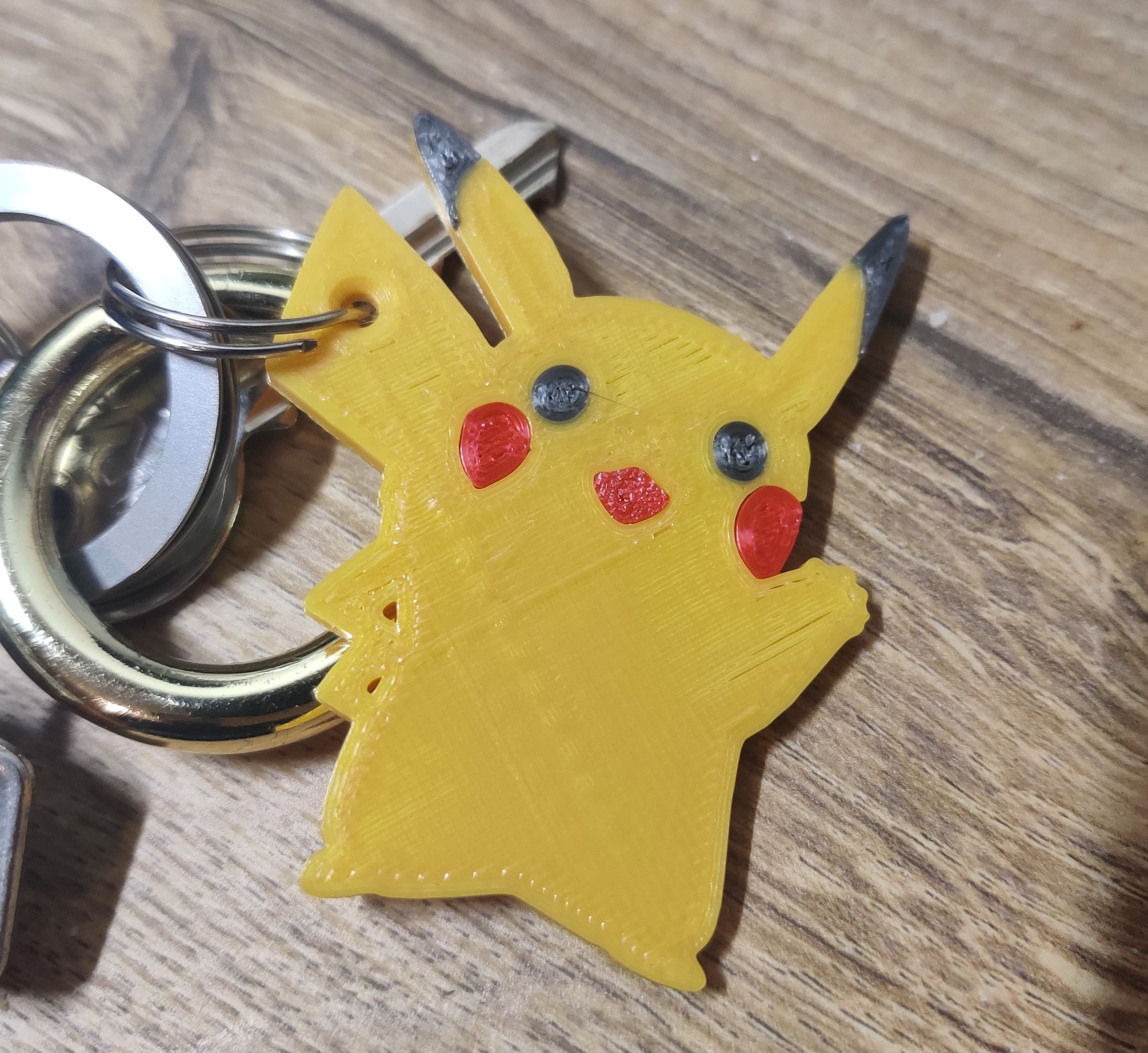 Multi-colour Pikachu Keyring (one or three colours) 3d model