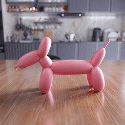 Balloon Dog Hotdog Figure 3d model