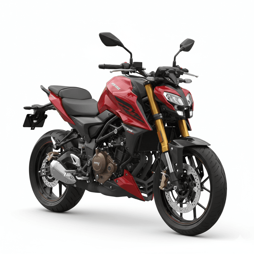 Motorcycle : TVS ApacheRTR310 Street Fighter Motorcycle 3d model