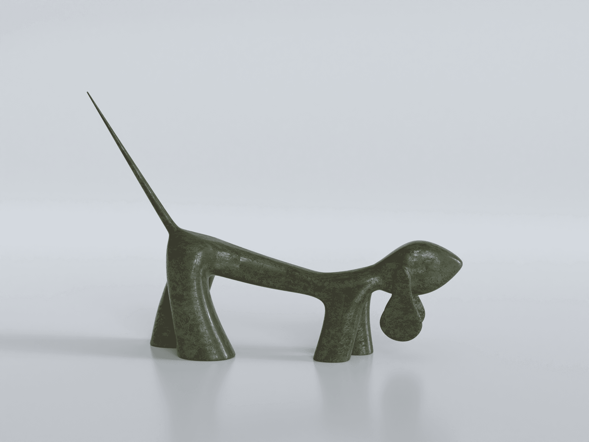 Dog modern Art sculpture.stl 3d model