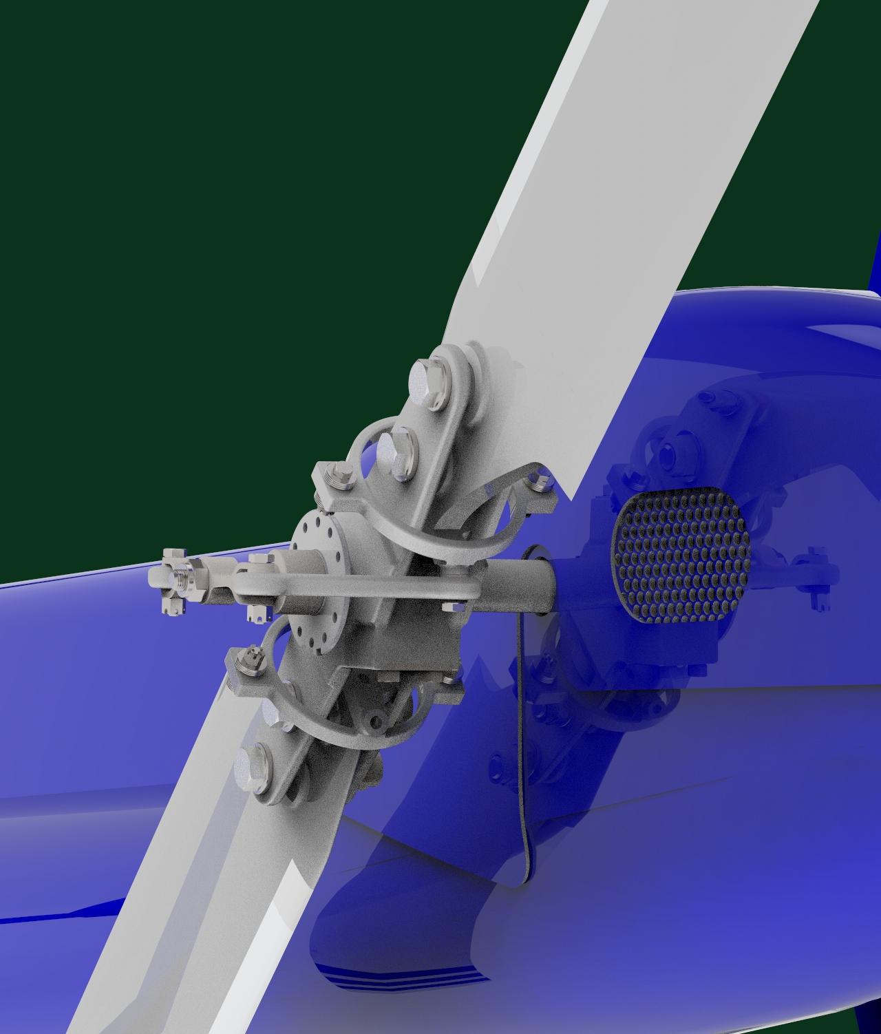 BELL 206 HELICOPTER TAIL ROTOR ASSEMBLY 3d model