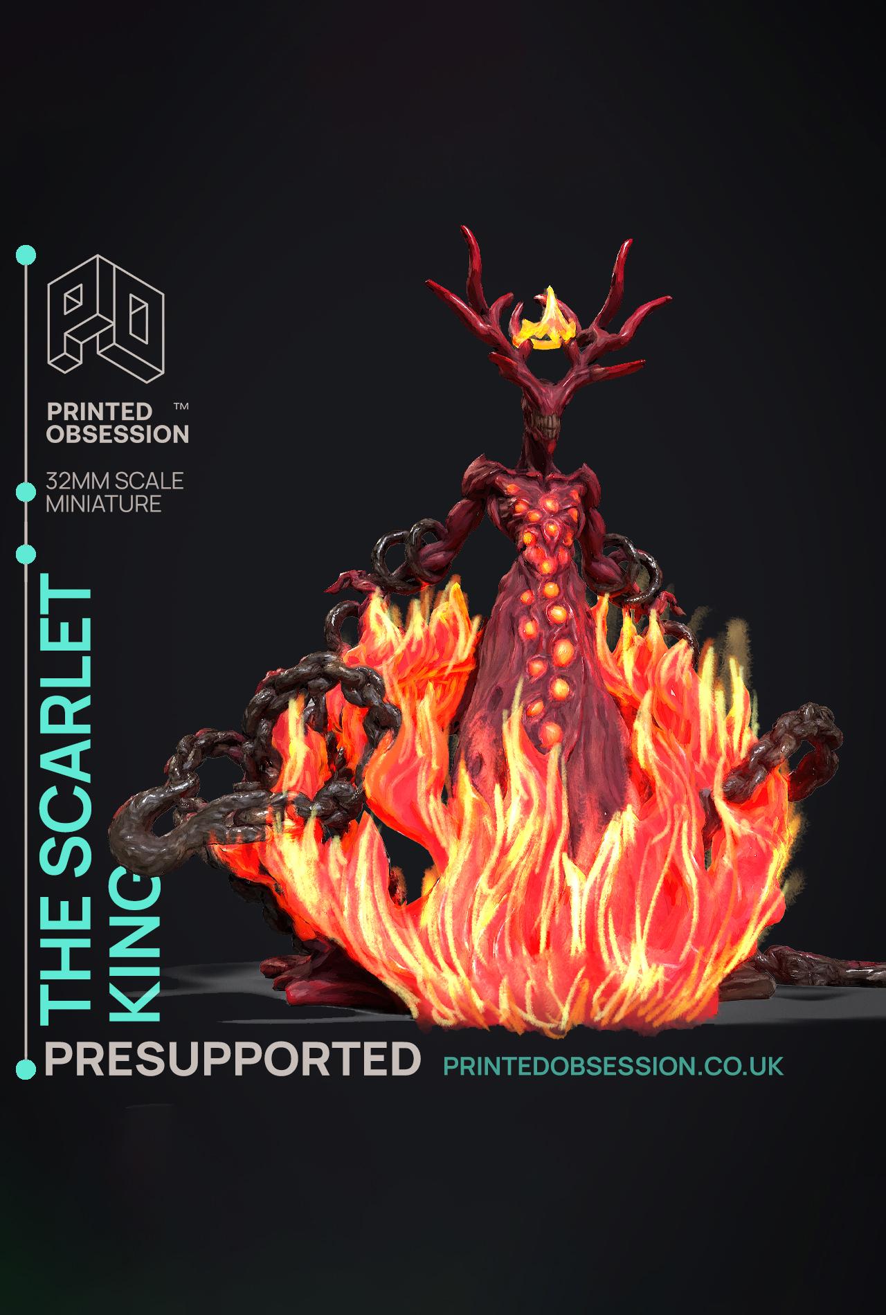 Scarlet King - SCP - PRESUPPORTED - Illustrated and Stats - 32mm scale			 3d model