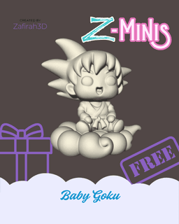 BABY GOKU FOR FREE Z-MINIS 3d model