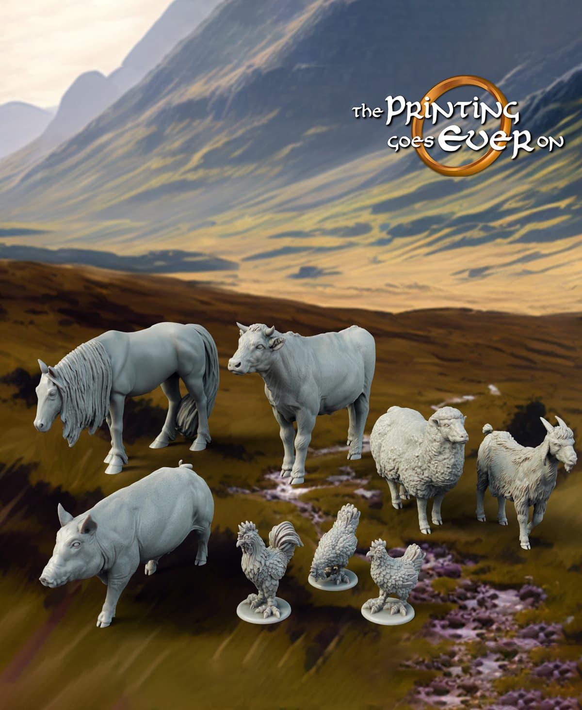 Farm Animals - Full Set 3d model