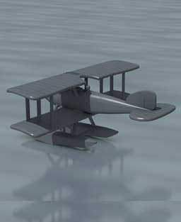 1:144 Albatros W.4 (Late) 3d model