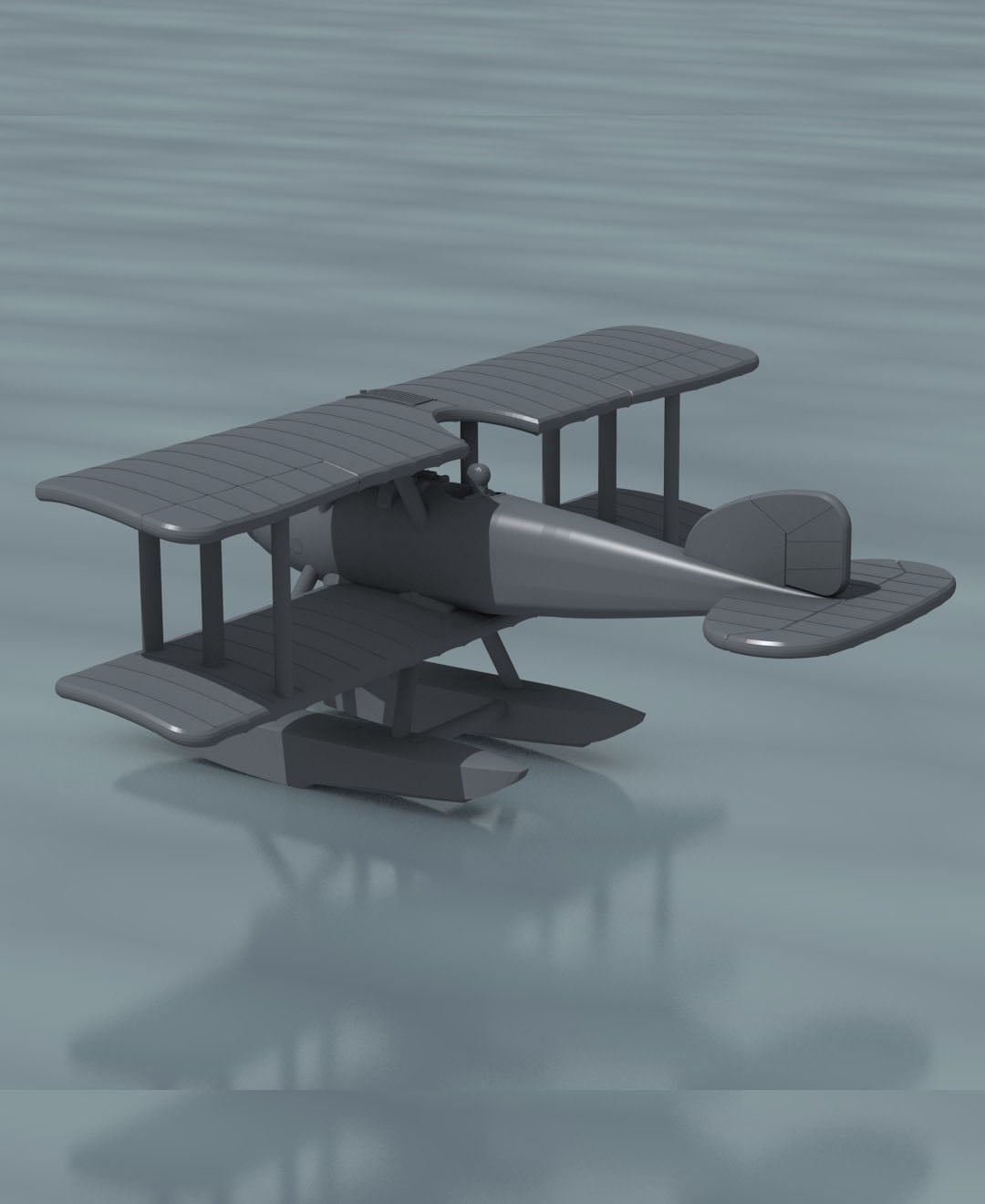 1:144 Albatros W.4 (Late) 3d model