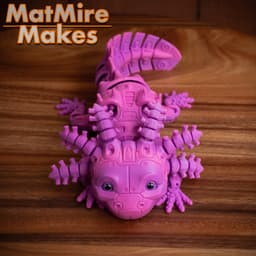 RoboLotl - Robot Axolotl - Articulated Figure 3d model