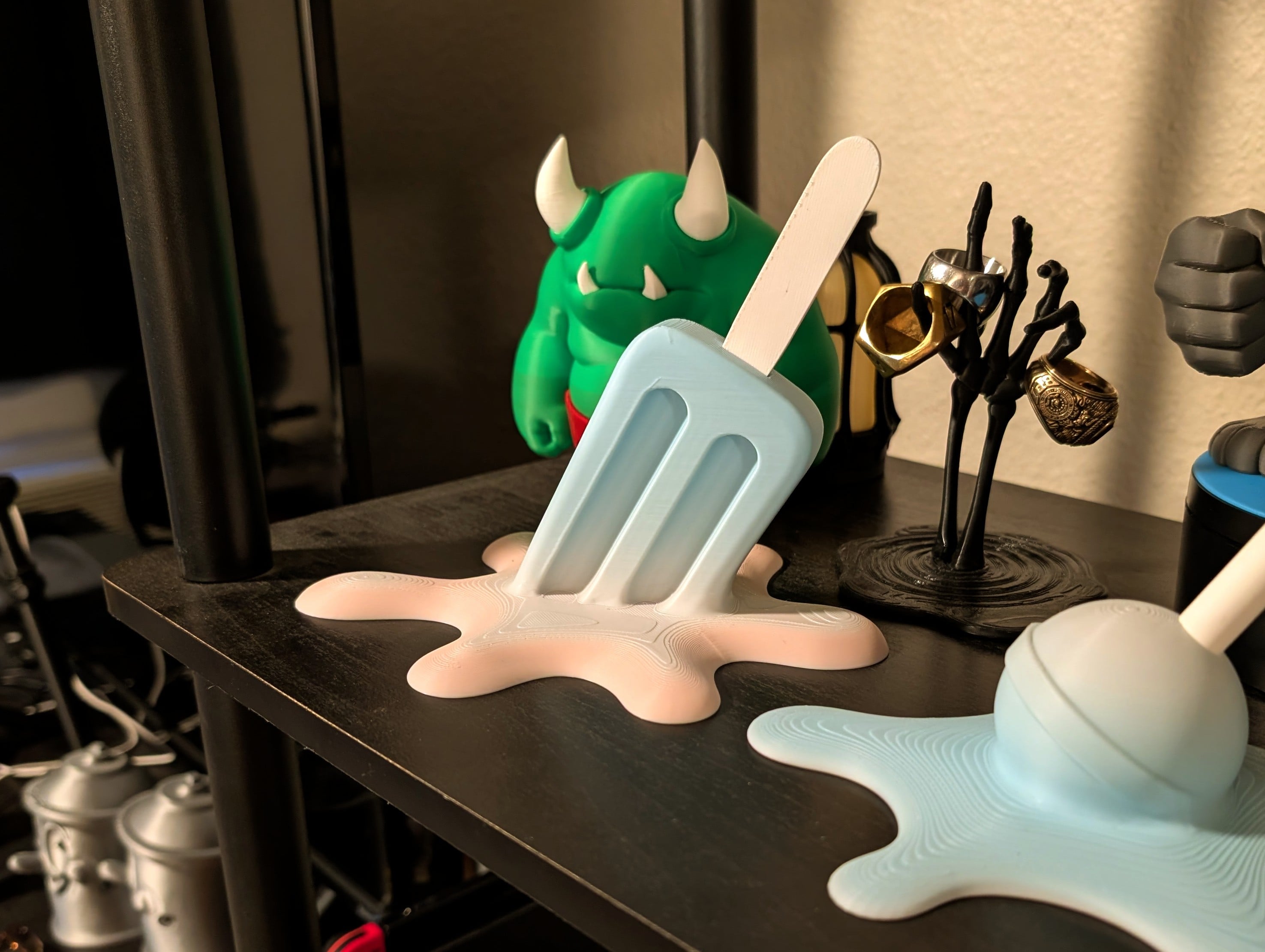 Melting Popsicle Sculpture 3d model