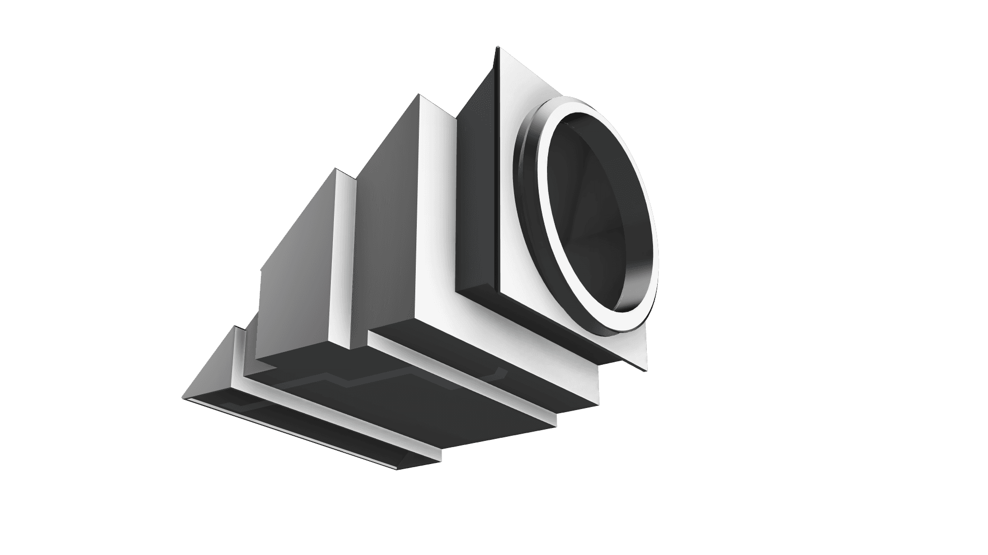 Extraction Pipe Window Holder 3d model