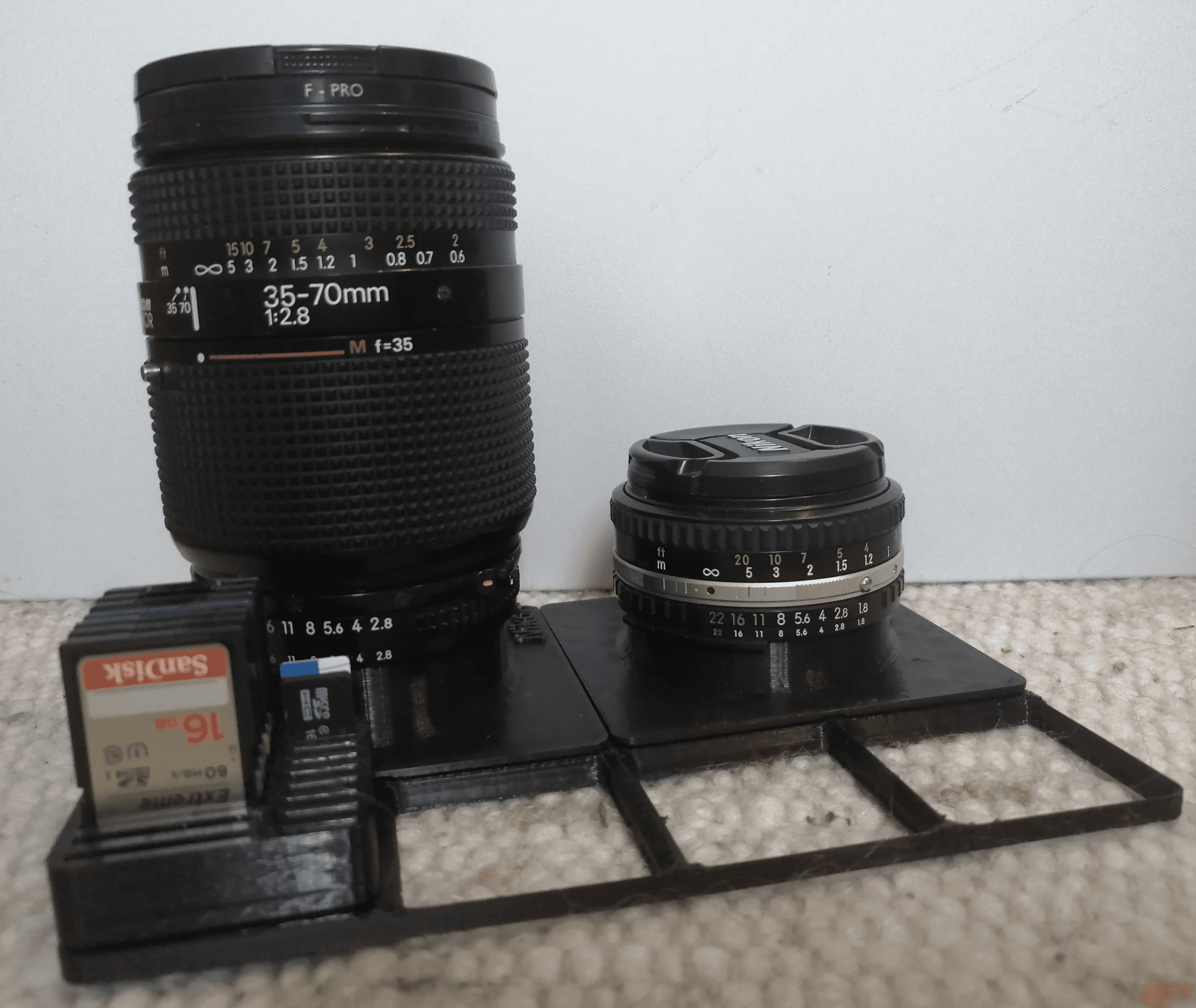 Gridfinity Nikon F Lens Stand 3d model