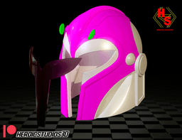 Pink Mando Helmet 3d model