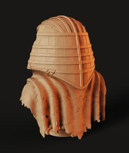 Pharaoh Mech Bust STL | Sci-Fi Décor 3D Print | HighDetail 3d model