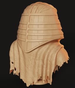 Pharaoh Mech Bust STL | Sci-Fi Décor 3D Print | HighDetail 3d model